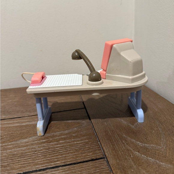 Fisher-Price Loving Family Dollhouse Office Computer Desk Vintage Rare 1997 - Picture 2 of 5